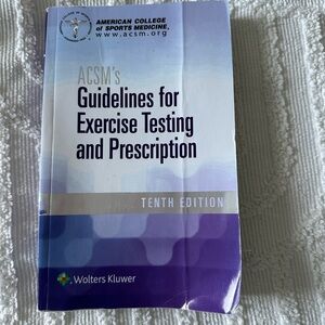 ACSM’s guidelines for exercise testing and prescription book